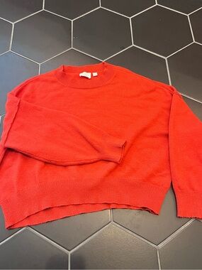Cyrus Burnt Orange Crewneck Sweater